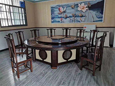 新中式灯笼款电动餐桌